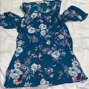 Cold Shoulder Floral Top